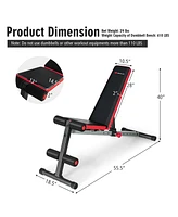 Multi-function Weight Bench W/Adjustable Backrest Home Gym