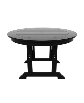 WestinTrends 47" Round Outdoor Patio Dining Table