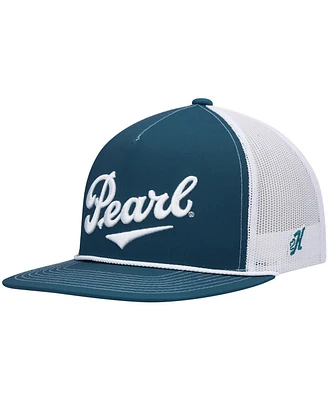 Men's Hooey Teal, White Pearl Trucker Snapback Hat