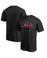 Men's Fanatics Black Atlanta Braves Midnight Mascot T-shirt