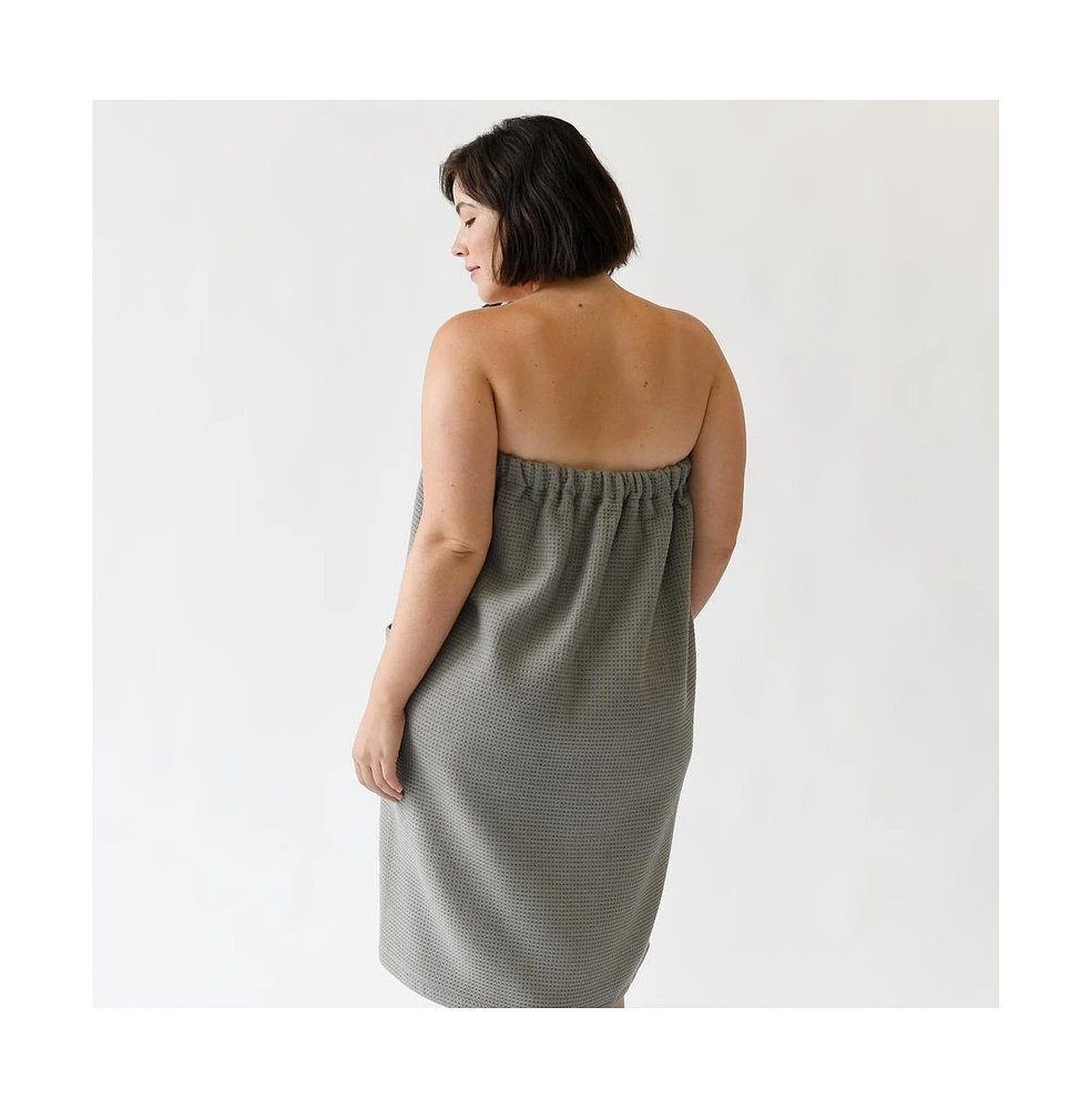 Cozy Earth Women's Waffle Terry Bath Wrap