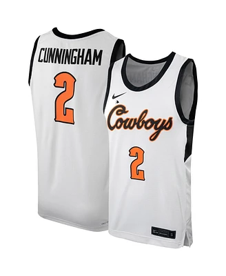 Men's Nike Cade Cunningham White Oklahoma State Cowboys Replica Basketball Jersey