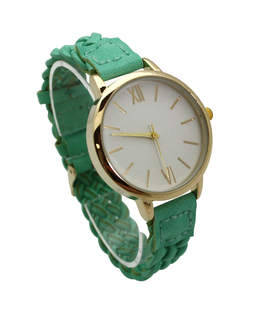 Olivia Pratt Soft Leather Braided Women Watch