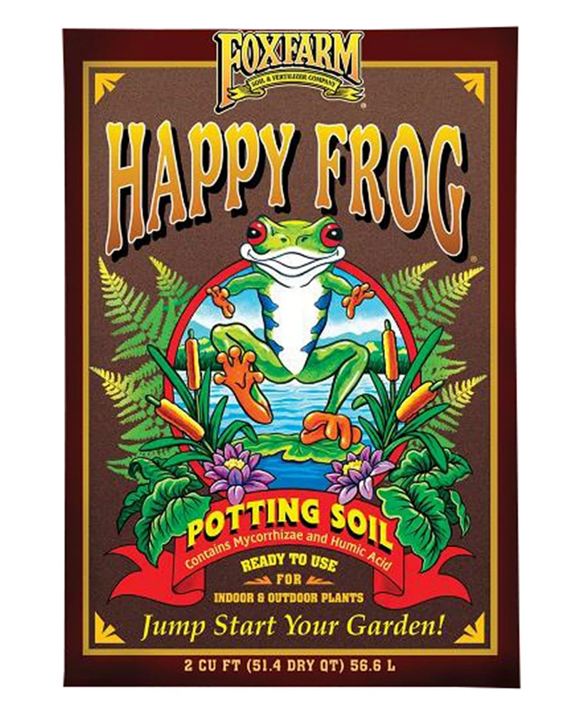 FoxFarm Fox Farm FX14047 Happy Frog Potting Soil, 2-Cubic Feet