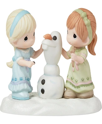 Precious Moments 222025 Disney Showcase Frozen Building A Snowman Is Better With You Disney Frozen Bisque Porcelain Figurine