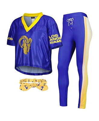Women's Royal Los Angeles Rams Game Day Costume Set