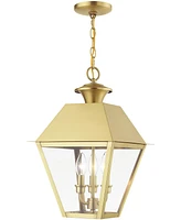 Livex 3 Light Outdoor Large Pendant Lantern