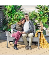 Patio Adirondack Chair Loveseat Bench Hdpe Weather Resistant Deck