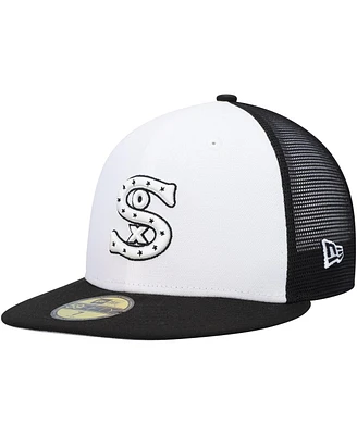 Men's New Era White, Black Chicago White Sox 2023 On-Field Batting Practice 59FIFTY Fitted Hat