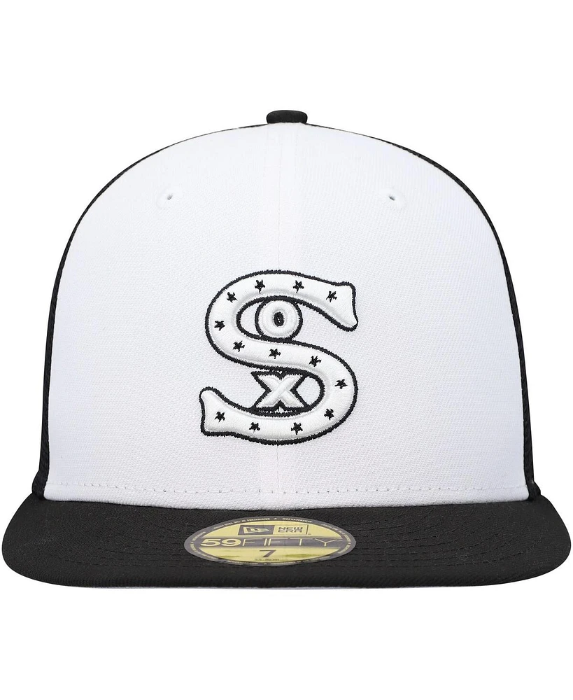Men's New Era White, Black Chicago White Sox 2023 On-Field Batting Practice 59FIFTY Fitted Hat