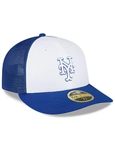 Men's New Era Royal, White New York Mets 2023 On-Field Batting Practice Low Profile 59FIFTY Fitted Hat