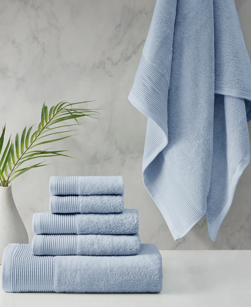 Closeout! Beautyrest Nuage Cotton Lyocell Blend 6 Piece Towel Set