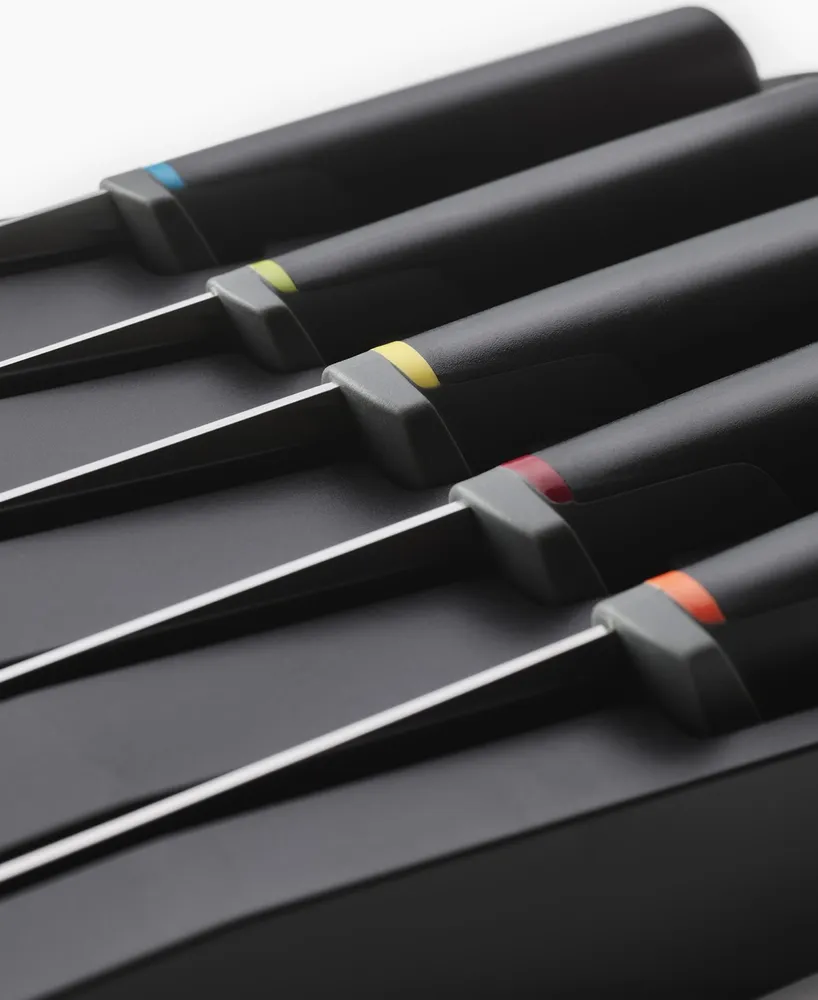 Joseph Joseph Elevate Knives Store 5-Piece Knife Set with in-Drawer Storage Tray