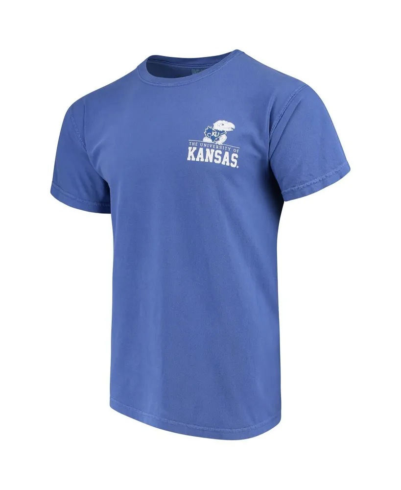 Men's Royal Kansas Jayhawks Comfort Colors Campus Icon T-shirt