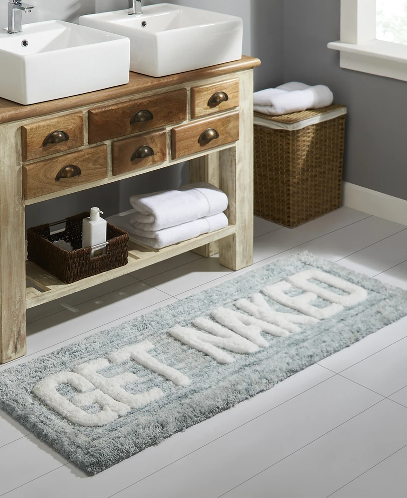Vcny Home Get Naked Statement Bath Rug, 24" x 60"