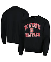 Men's Champion Black Nc State Wolfpack High Motor Pullover Sweatshirt