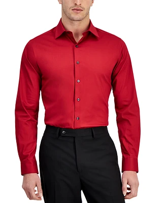 Alfani Men's Slim-Fit Temperature Regulating Dress Shirt, Created for Macy's