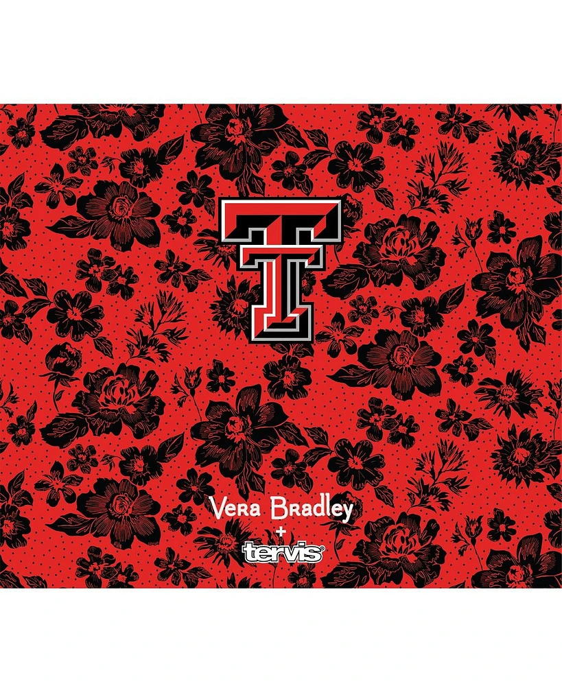 Vera Bradley x Tervis Tumbler Texas Tech Red Raiders 24 Oz Wide Mouth Bottle with Deluxe Lid