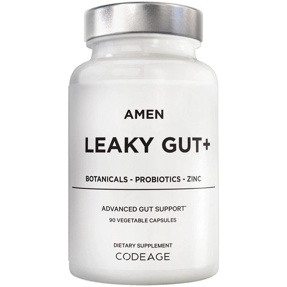 Amen Leaky Gut Supplement - Advanced Formula with Bioavailable L Glutamine, Zinc, Turmeric, Dgl Licorice Root - Marshmallow Root