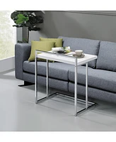 Coaster Home Furnishings Rectangular Snack Table with Metal Base