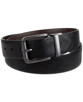 Levi's Men's Plaque Buckle Reversible Stretch Belt
