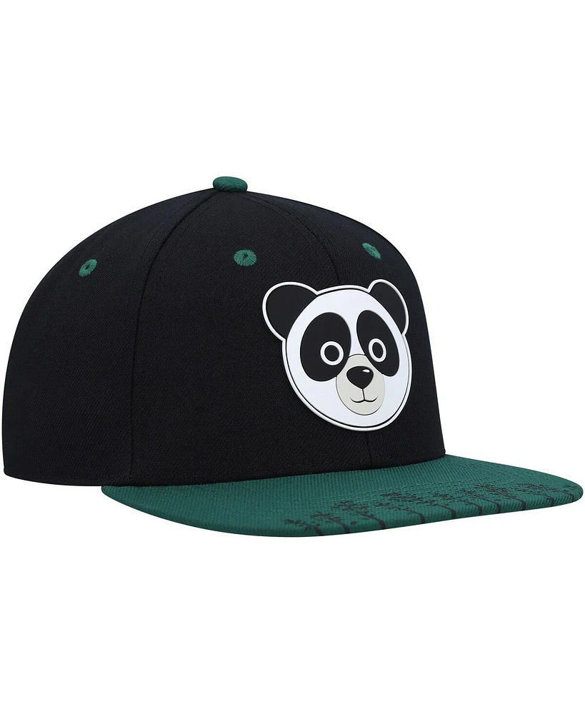 Big Boys Explore Black Explore Panda Snapback Hat