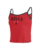 Women's New Era Red Chicago Bulls Spaghetti Strap Tank Top