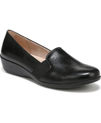 LifeStride Women's Isabelle Round Toe Wedge Slip On Loafers