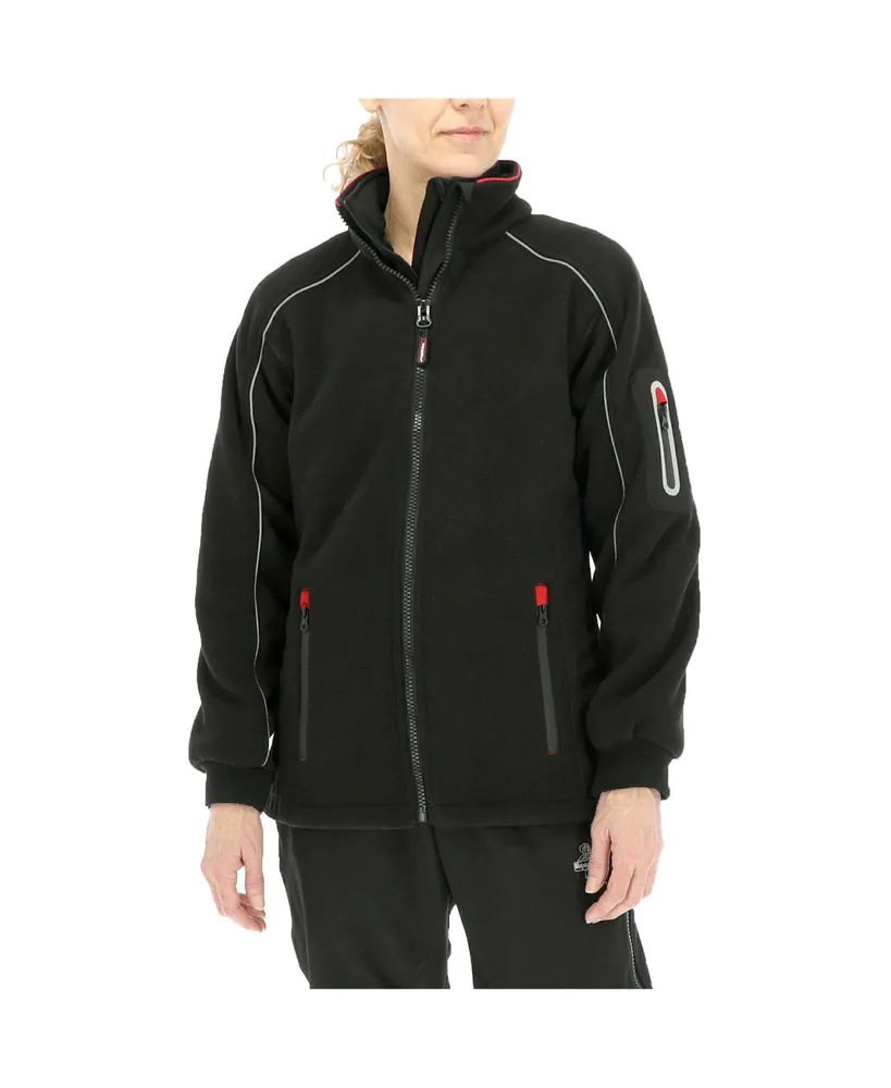 RefrigiWear Women's Hybrid Fleece Jacket - Lightweight Insulated Outerwear for Cold Weather