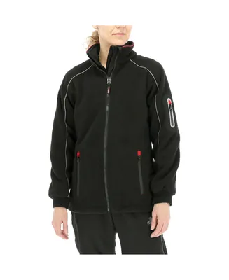 RefrigiWear Women's Hybrid Fleece Jacket - Lightweight Insulated Outerwear for Cold Weather