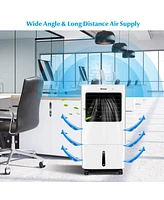 Evaporative Portable Air Cooler Fan & Humidifier w/ Remote Control 7.5 Timer