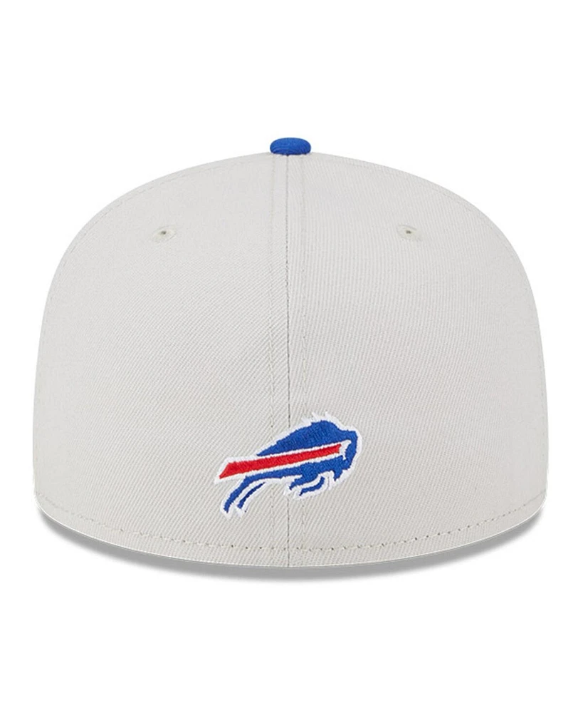 Men's New Era Stone, Royal Buffalo Bills 2023 Nfl Draft On Stage 59FIFTY Fitted Hat