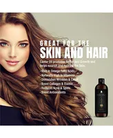 Pursonic Castor oil (16oz): 100% pure, cold-pressed, hexane-free. Ideal for moisturizing, healing, hair growth, and eyelashes.