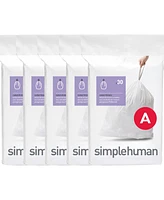 simplehuman Code B 150pk Custom Fit Liners with 5 Quick Dispense Packs