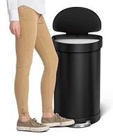 simplehuman 45 Liter Semi-Round Liner Rim Kitchen Trash Can