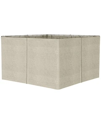 Outsunny 9.84' x 13.1' Gazebo Sidewall Set with Hooks/C-Rings