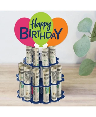 Cheerful Happy Birthday Diy Colorful Birthday Party Money Holder Gift Cash Cake