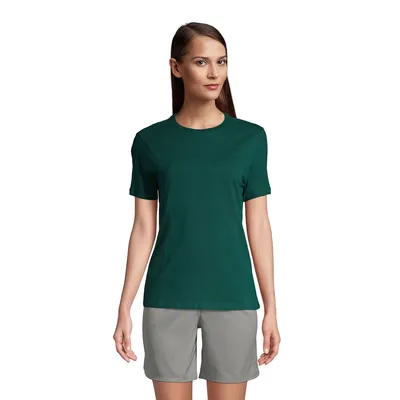 Lands' End School Uniform Women's Short Sleeve Feminine Fit Essential T-shirt