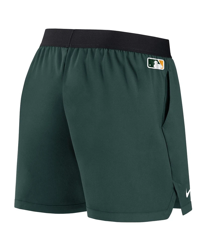 Women's Nike Green Oakland Athletics Authentic Collection Team Performance Shorts