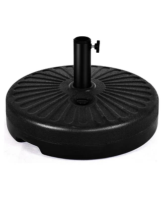 20'' Round 23L Water Filled Umbrella Base Stand Self-filled Patio Furniture