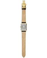 Bulova Men's Frank Lloyd Wright Dana-Thomas House Black Leather Strap Watch 30x47mm