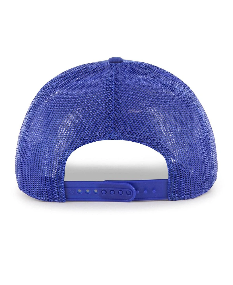 Men's '47 Brand Royal New York Mets Ridgeline Tonal Patch Trucker Adjustable Hat