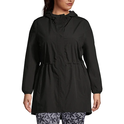 Lands' End Plus Squall Packable Waterproof Raincoat