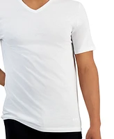 Hugo by Boss Men's 5-Pack Authentic Solid Cotton V-Neck T-Shirts
