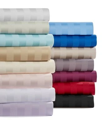 Charter Club 1.5 Stripe 550 Thread Count 100 Cotton Sheet Sets Exclusively At Macys