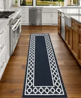 Jean Pierre Christine Trellis Border Tufted Runner Rugs