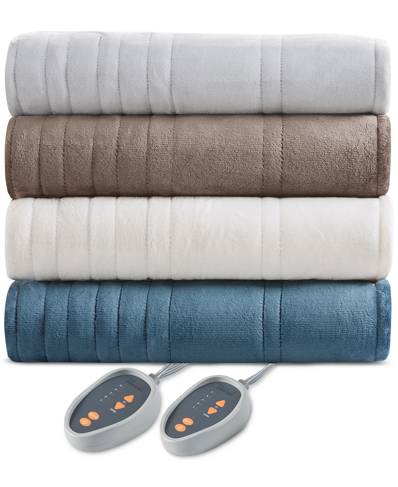 Premier Comfort Luxury Plush Heated Blanket, Full, Exclusively at Macy's