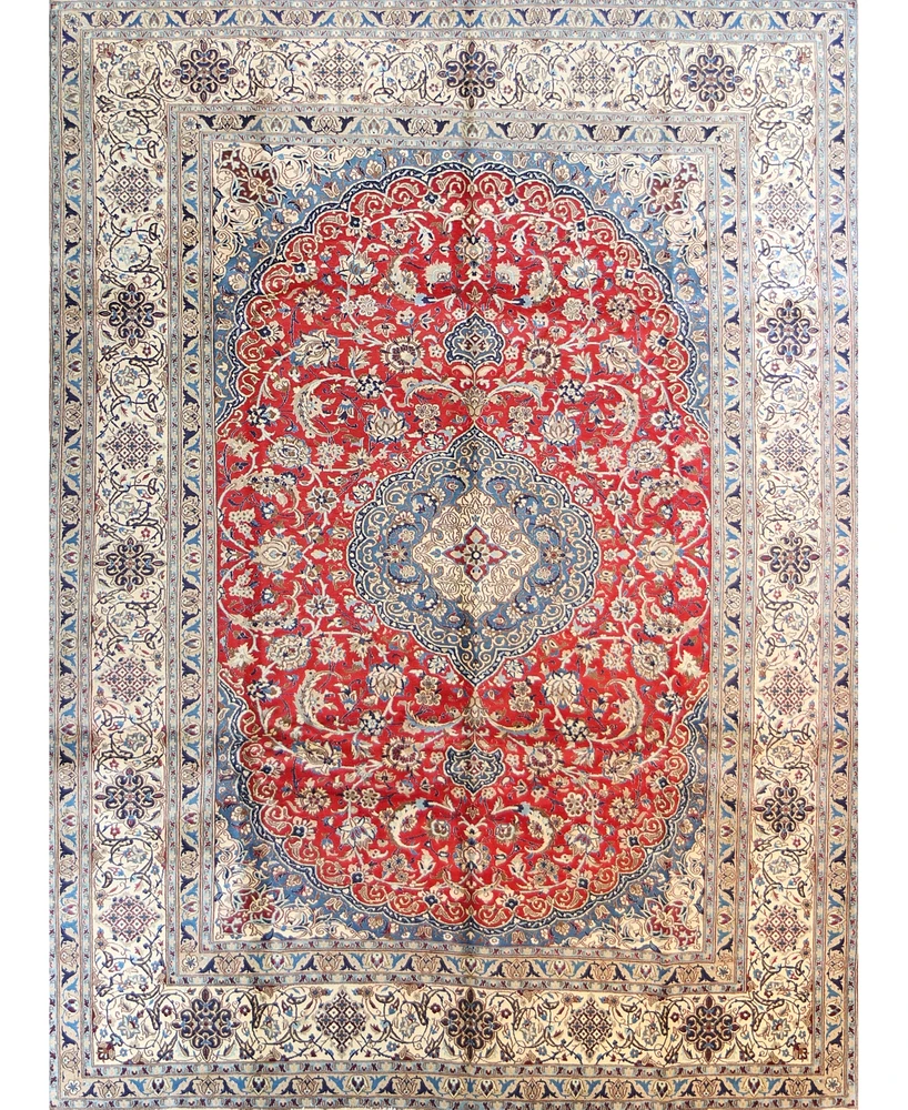 Bashian One of a Kind Nain with silk 626342 9'8" x 12'9" Area Rug