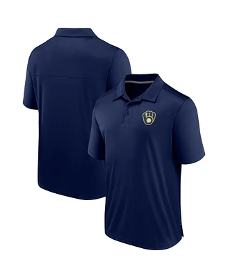 Men's Fanatics Navy Milwaukee Brewers Hands Down Polo Shirt