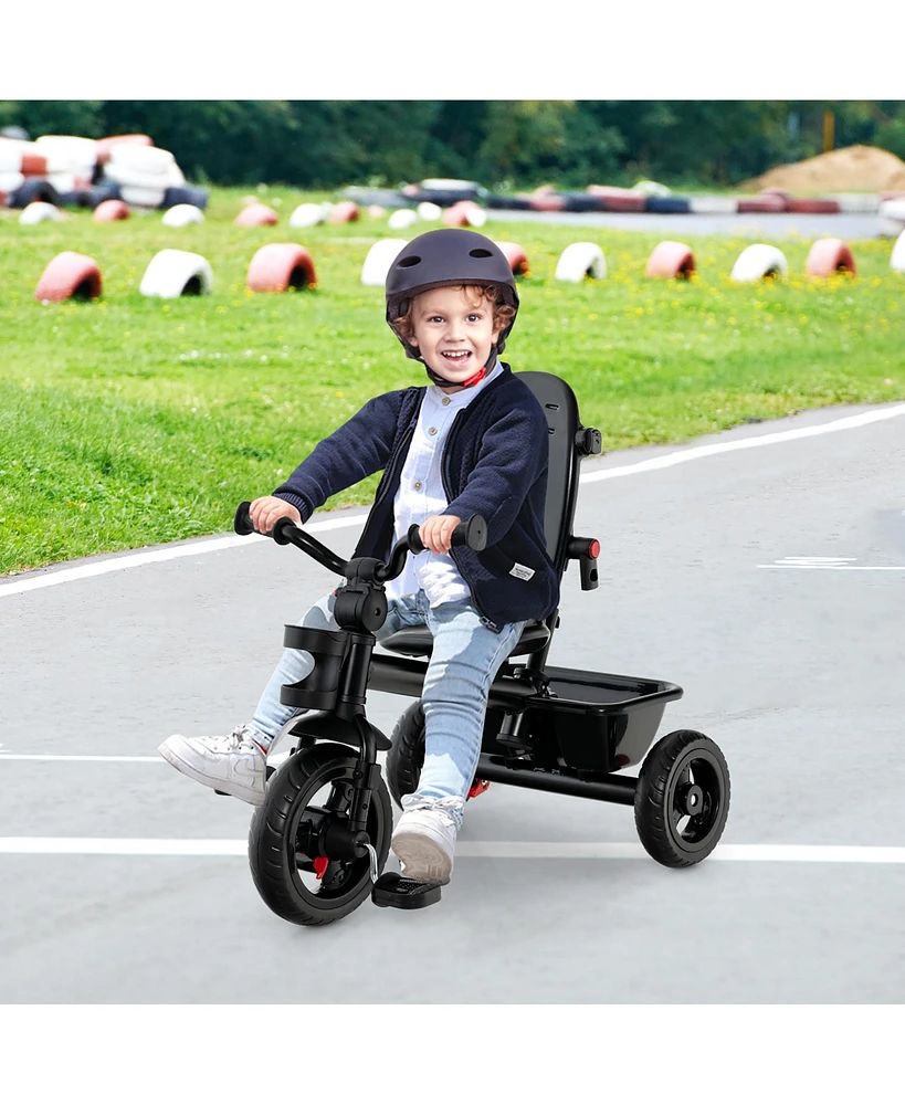 Costway Toddler 4-in-1 Tricycle Trike w/ Convertible Seat